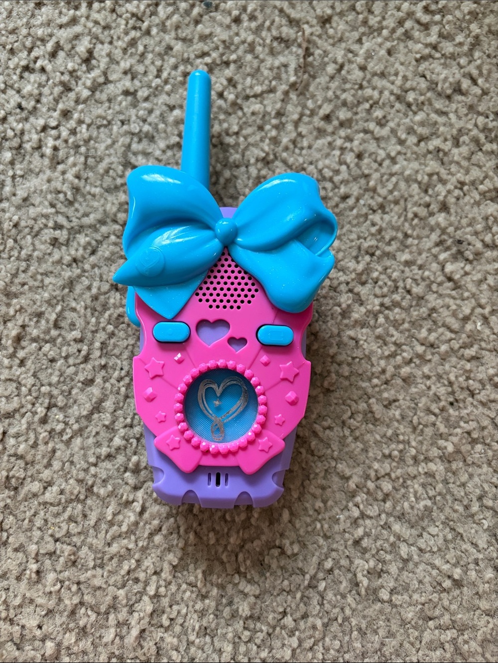 JoJo Siwa Pink and Purple Play Walkie Talkie with Blue Antenna